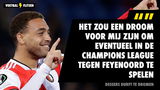 Dessers over 'droom': "Hoop Feyenoord te treffen in de Champions League"
