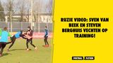 RUZIE VIDEO: Sven van Beek en Steven Berghuis vechten op training!