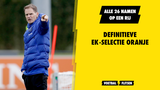 Definitieve EK-selectie Oranje