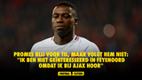 Promes: "Ik ben niet geïnteresseerd in Feyenoord omdat ik bij Ajax hoor"