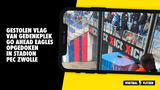 Gestolen vlag van gedenkplek Go Ahead Eagles opgedoken in stadion PEC Zwolle