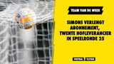 Team van de week speelronde 25! Simons verlengt abonnement, Twente hofleverancier