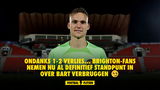 Bart Verbruggen populair onder Brighton-fans: 'Was briljant vannacht'