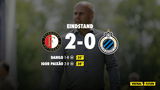 Wellenreuther helpt Feyenoord aan oefenzege op Club Brugge met twee gestopte strafschoppen