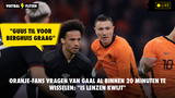 Oranje-fans vragen Van Gaal Berghuis al binnen 20 minuten te wisselen: "Is lenzen kwijt"
