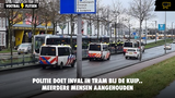 Politie doet inval in tram bij De Kuip, meerdere mensen aangehouden (VIDEO)