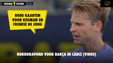 Horroravond voor Barça in Cádiz: Rood voor Koeman en Frenkie de Jong, Memphis faalt hopeloos