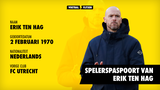 Trainerspaspoort Erik ten Hag (profiel)