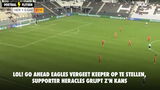 LOL! Go Ahead Eagles vergeet keeper op te stellen, supporter Heracles grijpt z'n kans