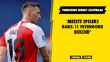 'Meeste spelers basiselftal Feyenoord bekend'