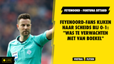 Feyenoord-fans kijken naar scheids bij 0-1: "Was te verwachten met Van Boekel"