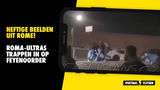 HEFTIGE BEELDEN: AS Roma-hooligans trappen in op Feyenoorder (VIDEO)