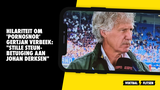 Hilariteit om 'pornosnor' Gertjan Verbeek: "Stille steunbetuiging aan Johan Derksen"