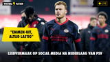 Leedvermaak op social media na nederlaag van PSV: "Emmen-uit, altijd lastig"
