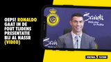 OEPS! Ronaldo gaat in de fout tijdens presentatie bij Al Nassr (VIDEO)