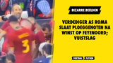Verdediger AS Roma slaat ploeggenoten na winst op Feyenoord; vuistslag