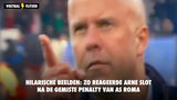 HILARISCHE BEELDEN: zo reageerde Arne Slot na de gemiste strafschop van AS Roma