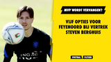 Vijf opties voor Feyenoord bij vertrek Steven Berghuis