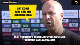 Slot verwerpt verhalen over mogelijk vertrek van aanvaller: "Dat komt niet van mij richting hem"