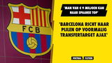'Barcelona richt haar pijlen op voormalig transfertarget van Ajax'