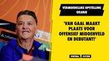 Vermoedelijke opstelling Oranje: Van Gaal maakt plaats voor offensief middenveld en debutant