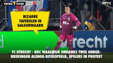 FC Utrecht - RKC Waalwijk ondanks twee onderbrekingen alsnog uitgespeeld, spelers in protest