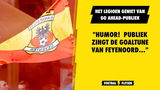 Het Legioen geniet van Go Ahead-fans: "Humor! Publiek zingt goaltune van Feyenoord"