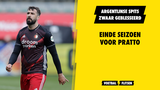 Einde seizoen voor Pratto