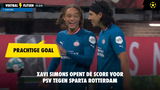 Prachtige goal: Xavi Simons opent de score voor PSV tegen Sparta Rotterdam