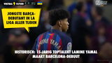 Historisch: 15-jarig toptalent Lamine Yamal maakt Barcelona-debuut