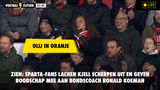 Zien: Sparta-fans lachen Scherpen uit en zingen 'Olij in Oranje'