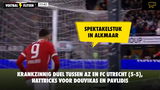 Krankzinnig duel tussen AZ en FC Utrecht (5-5), hattricks voor Douvikas en Pavlidis