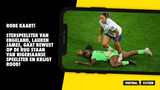 Engelse vrouwen in de problemen op het WK; sterspeelster James ontvangt rood na bizarre actie