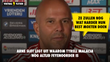 Arne Slot legt uit waarom Tyrell Malacia nog altijd Feyenoorder is