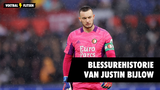 Zoveel duels miste Justin Bijlow door blessureleed