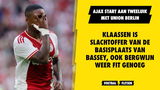 Opstelling Ajax: Bergwijn en Bassey keren terug in basiself, Klaassen slachtoffer