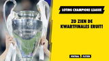 Loting: zo zien de kwartfinales van de Champions League eruit!