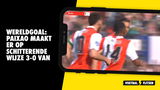 WERELDGOAL: Paixao maakt er op schitterende wijze 3-0 van voor Feyenoord