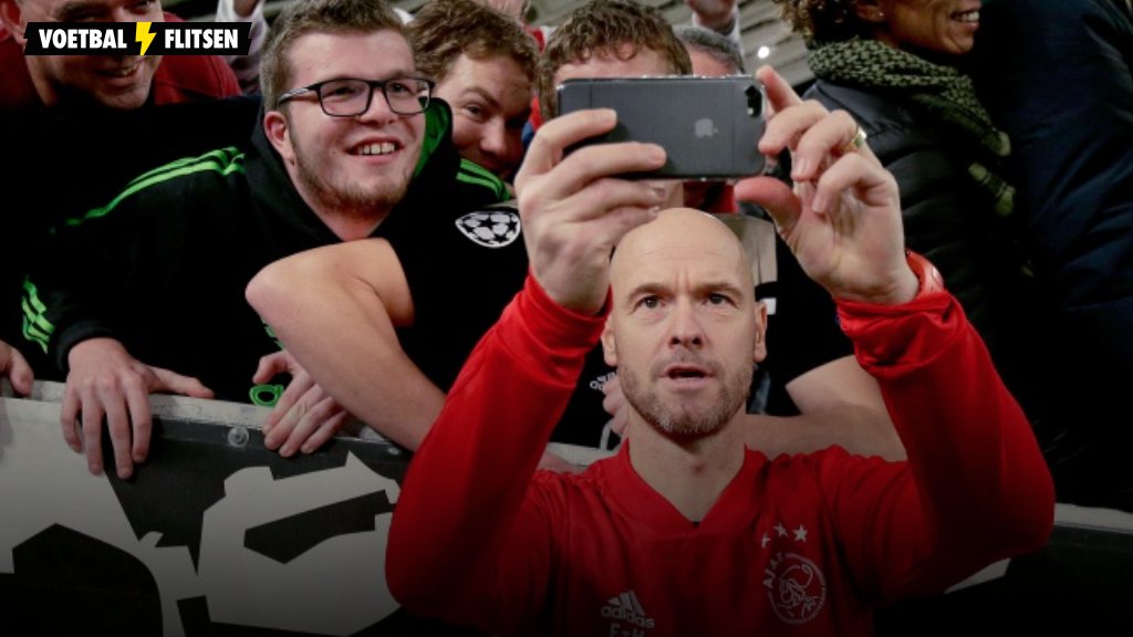 Erik ten Hag met Ajax-fans