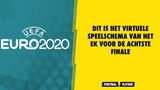 Dit is het virtuele speelschema van het EK voor de achtste finales