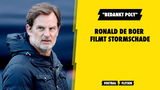 Ronald de Boer filmt stormschade: "Bedankt Poly"