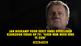 Jan Boskamp voor eerst sinds overlijden kleinzoon terug op tv: "Goed hem weer eens te zien"