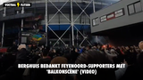 Berghuis bedankt Feyenoord-supporters met 'balkonscène' (VIDEO)