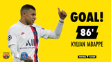 VIDEO GOAL: Mbappé maakt zijn derde tegen Barça