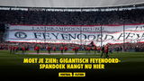 Moet je zien: gigantisch Feyenoord-spandoek hangt nu hiér