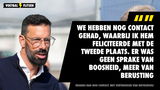 Brands had na vertrek nog contact met Van Nistelrooij: "Ik feliciteerde hem met de tweede plaats"