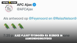 Ajax plaagt Feyenoord na blunder in aankondigingsvideo