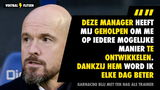 Ten Hag ontvangt complimenten: "Hij heeft geholpen om mij op iedere mogelijke manier te ontwikkelen"
