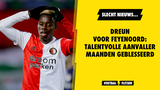 Dreun voor Feyenoord: talentvolle aanvaller maanden geblesseerd
