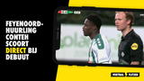 Feyenoord-huurling Conteh scoort direct bij debuut, fans door het dolle heen